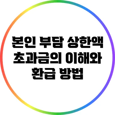 본인 부담 상한액 초과금의 이해와 환급 방법
