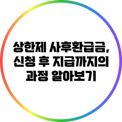 상한제 사후환급금, 신청 후 지급까지의 과정 알아보기