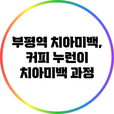 부평역 치아미백, 커피 누런이 치아미백 과정