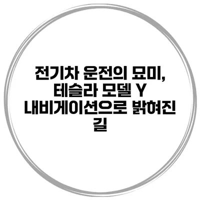 전기차 운전의 묘미, 테슬라 모델 Y 내비게이션으로 밝혀진 길